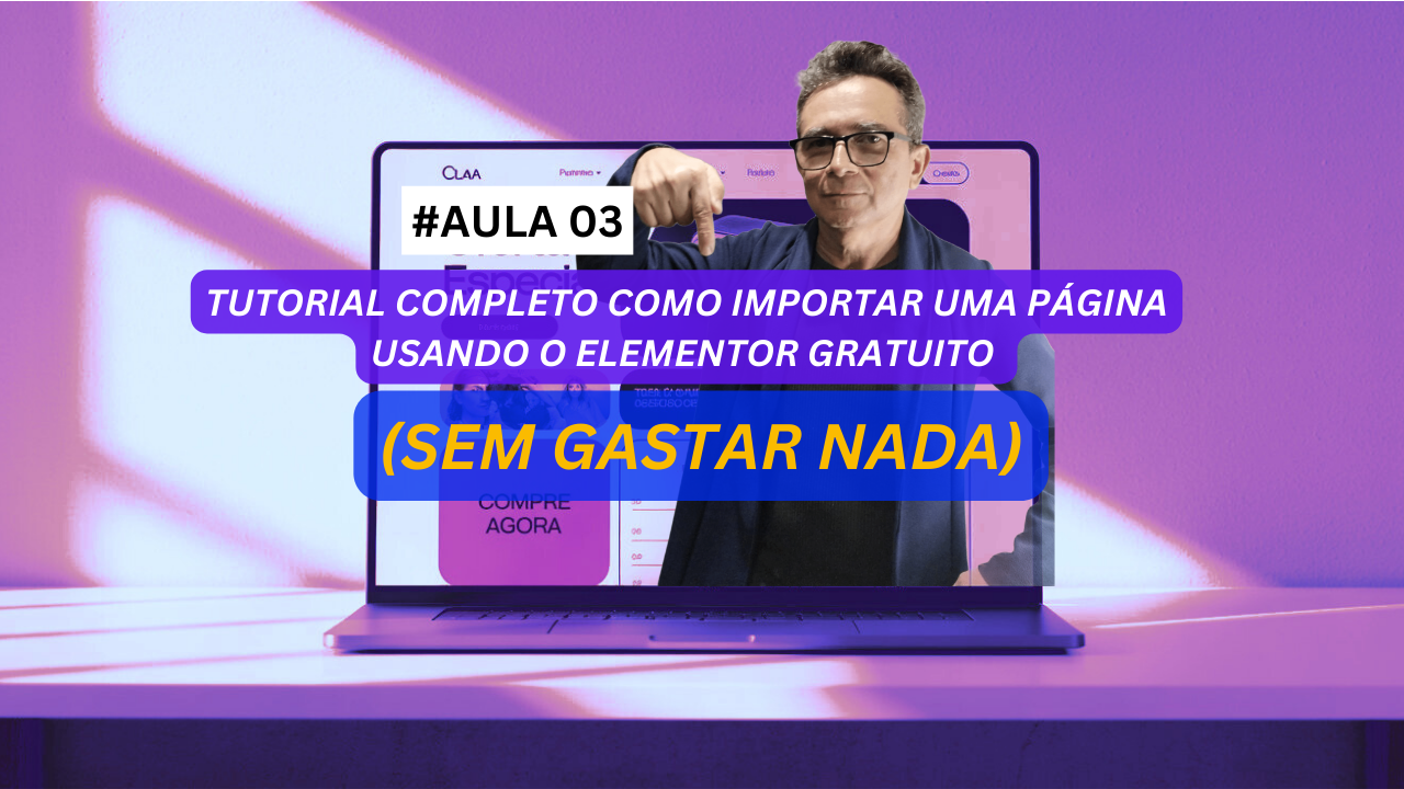 Como importar uma página usando o elementor gartuito